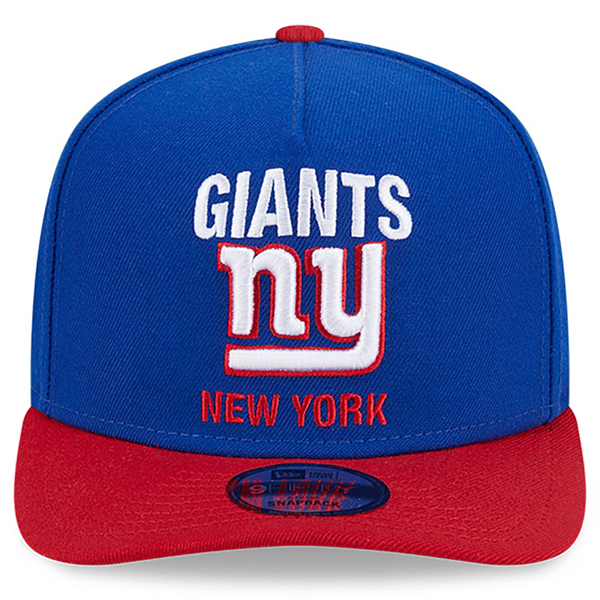 New York Giants mens new era x felt royalred new york giants a-frame 9fifty snapback hat | Giants Shop