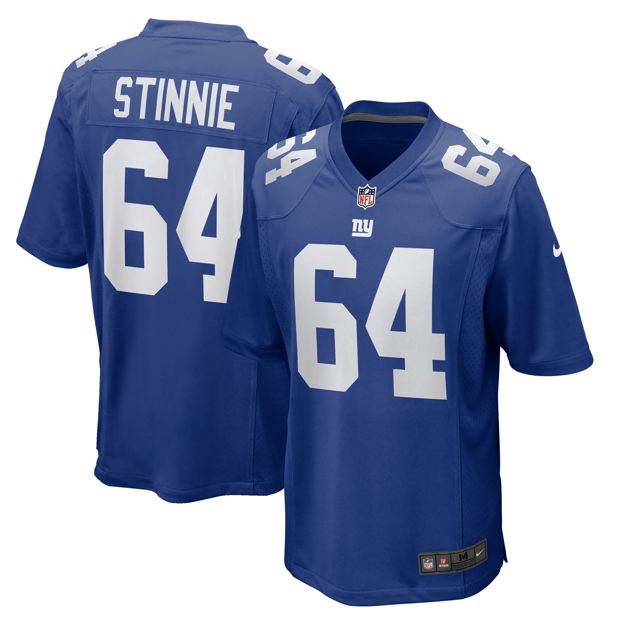 New York Giants mens nike aaron stinnie royal new york giants team game jersey | Giants Shop