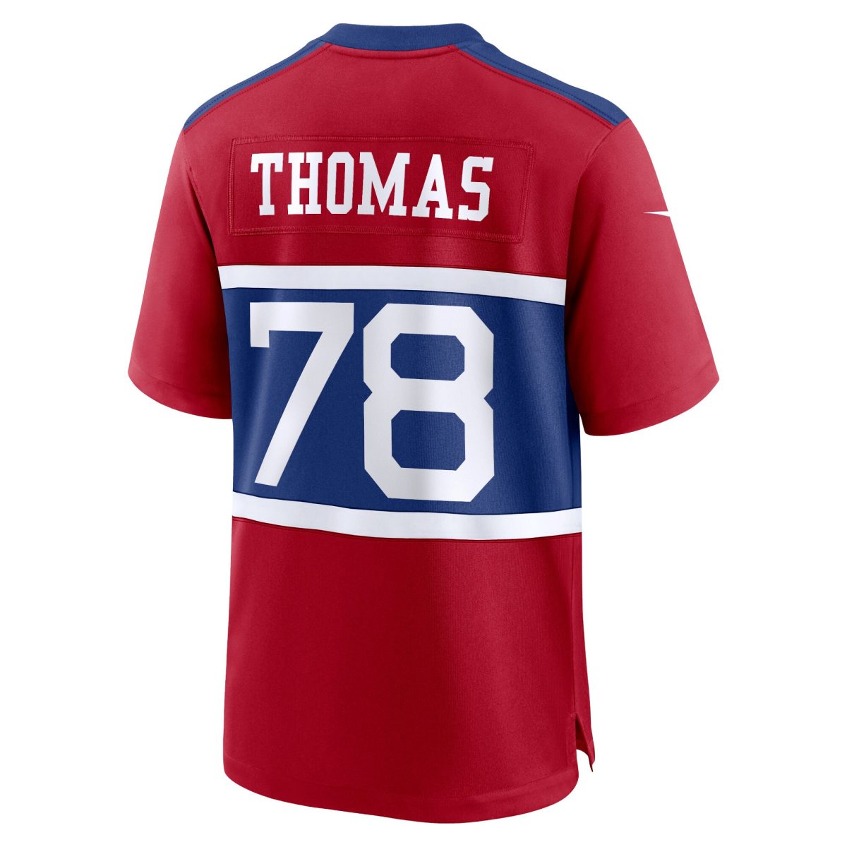 New York Giants mens nike andrew thomas century red new york giants alternate player game jersey | Giants Shop