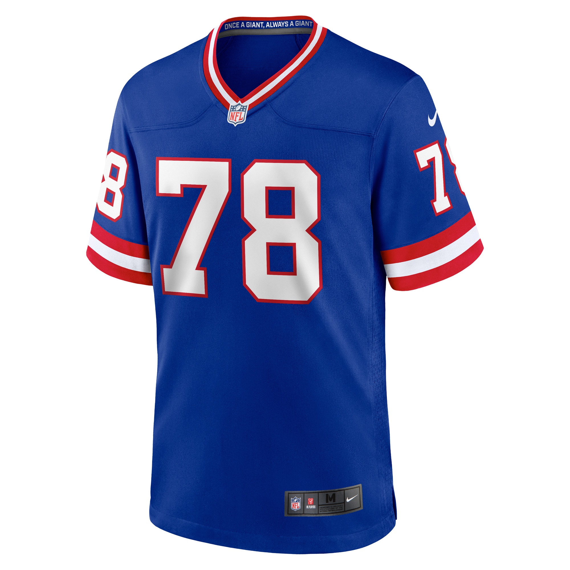 New York Giants mens nike andrew thomas royal new york giants classic player game jersey | Giants Shop