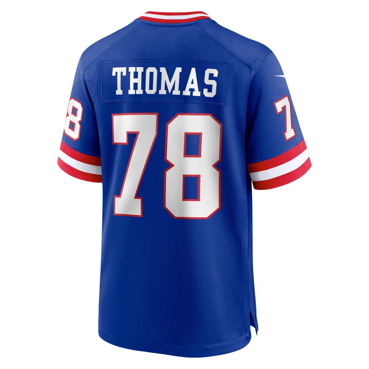 New York Giants mens nike andrew thomas royal new york giants classic player game jersey | Giants Shop