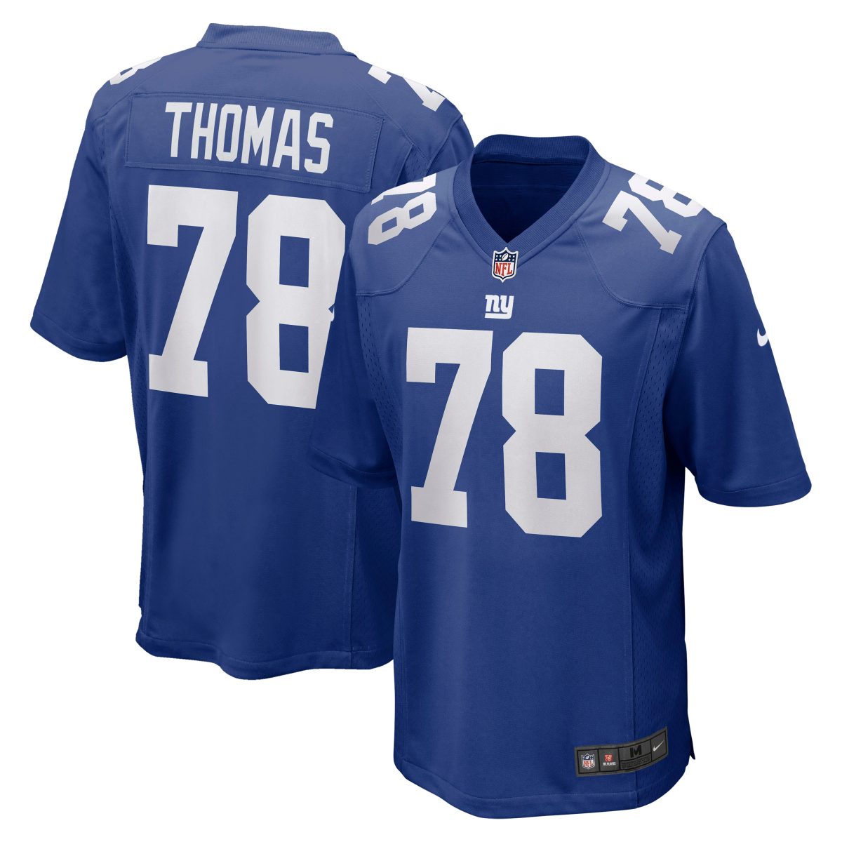 New York Giants mens nike andrew thomas royal new york giants player game jersey | Giants Shop
