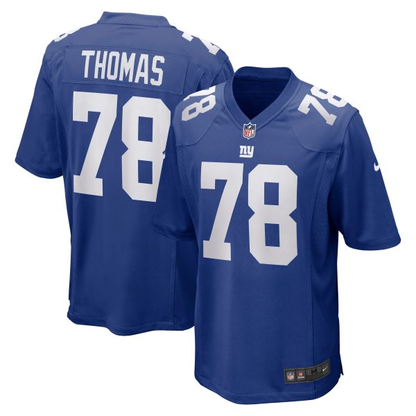 New York Giants mens nike andrew thomas royal new york giants player game jersey | Giants Shop