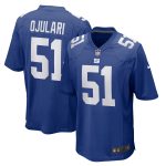 New York Giants mens nike azeez ojulari royal new york giants game player jersey | Giants Shop