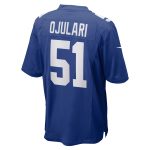 New York Giants mens nike azeez ojulari royal new york giants game player jersey | Giants Shop