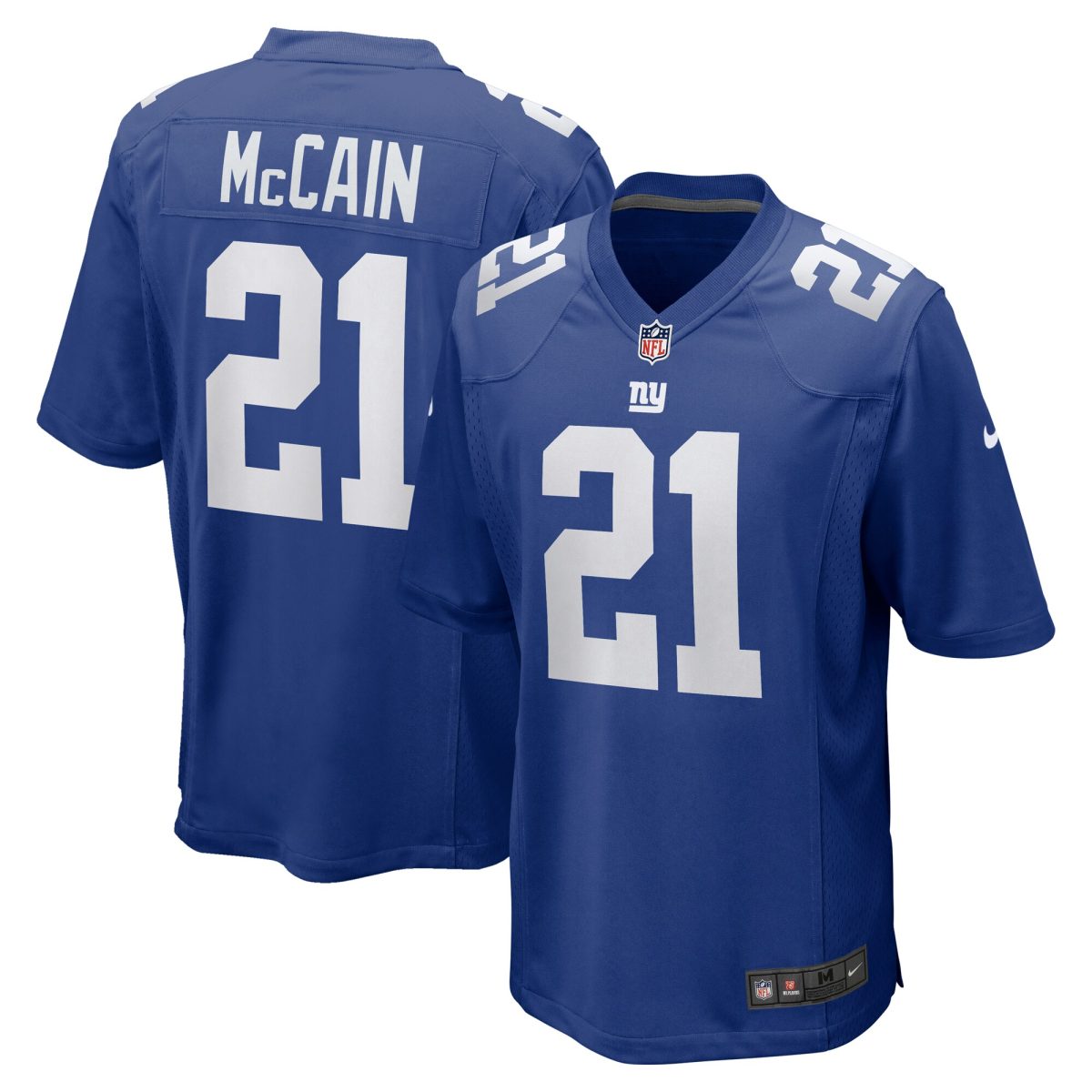 New York Giants mens nike bobby mccain royal new york giants game player jersey | Giants Shop