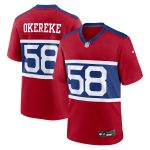 New York Giants mens nike bobby okereke century red new york giants alternate player game jersey | Giants Shop