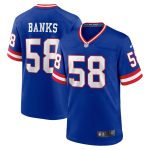 New York Giants mens nike carl banks royal new york giants classic retired player game jersey | Giants Shop