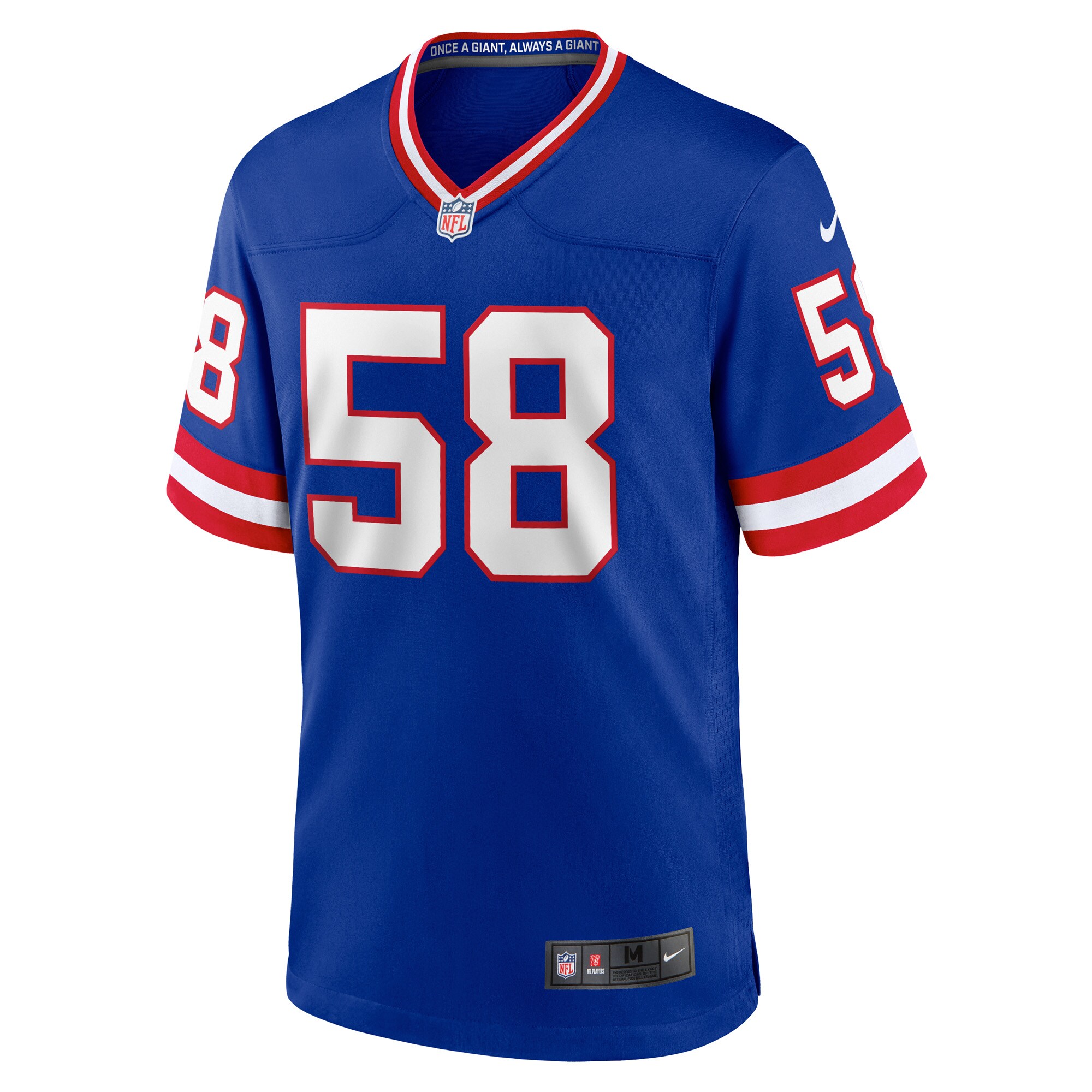 New York Giants mens nike carl banks royal new york giants classic retired player game jersey | Giants Shop
