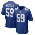 New York Giants mens nike casey kreiter royal new york giants team game jersey | Giants Shop