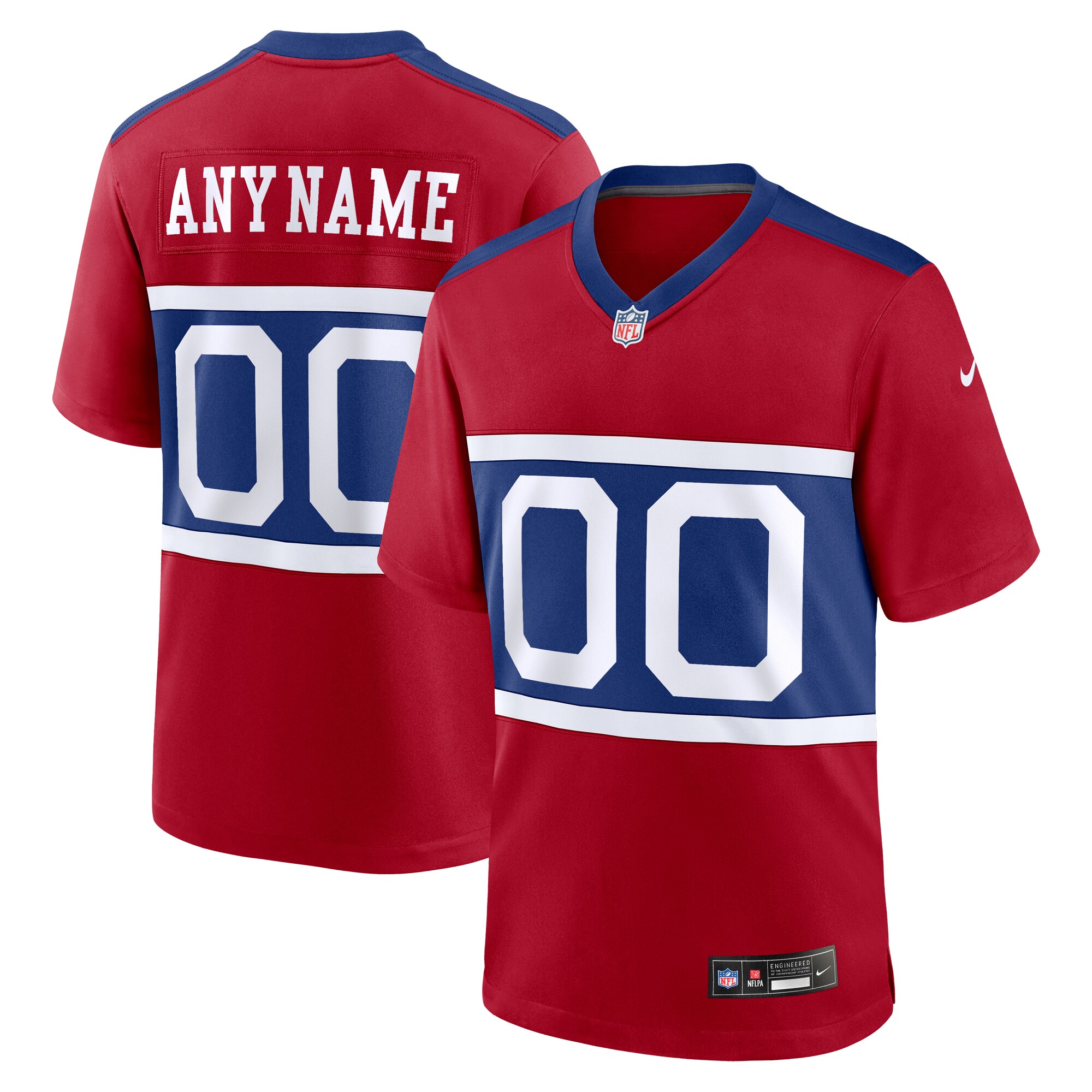 New York Giants mens nike century red new york giants alternate game custom jersey | Giants Shop