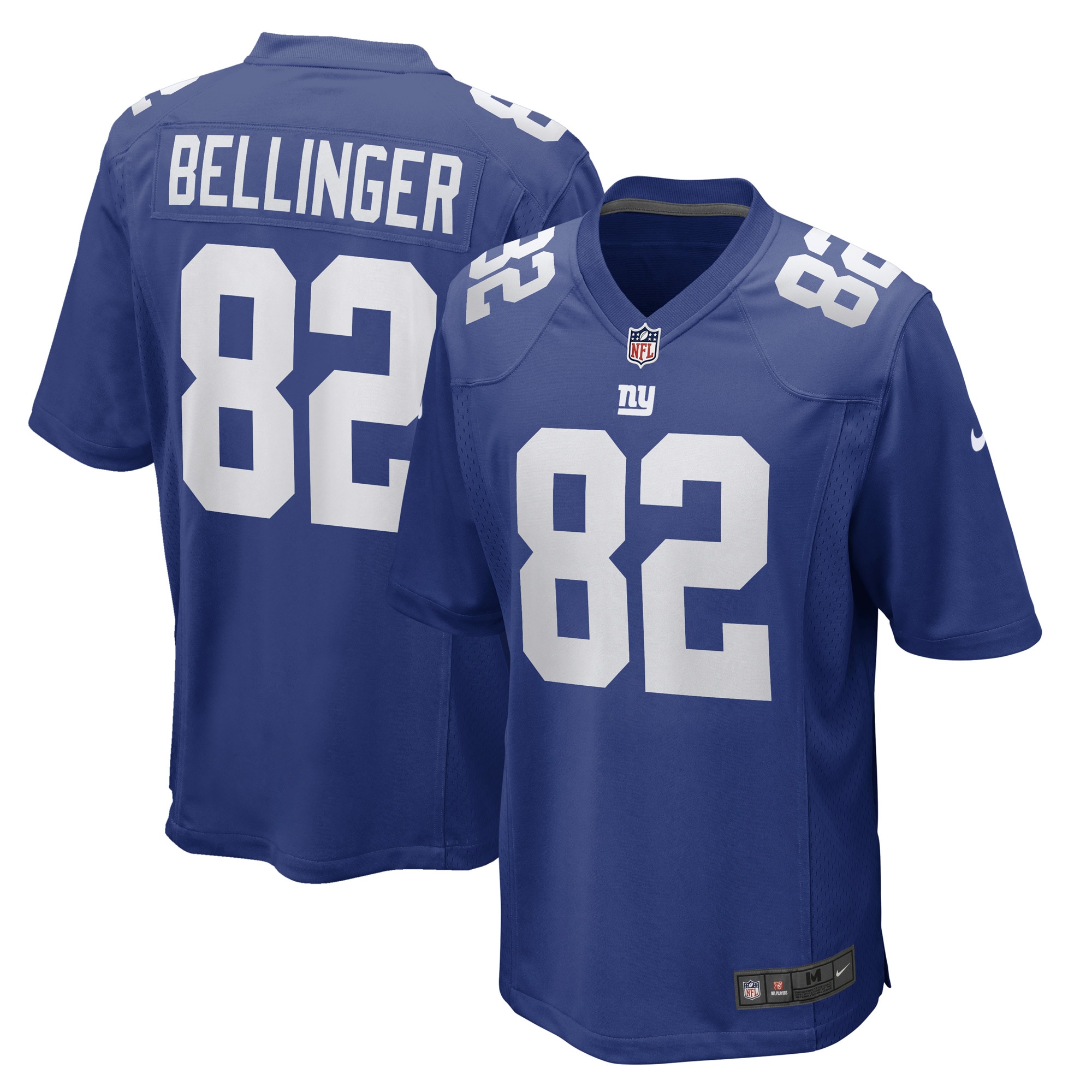 New York Giants mens nike daniel bellinger royal new york giants game player jersey | Giants Shop
