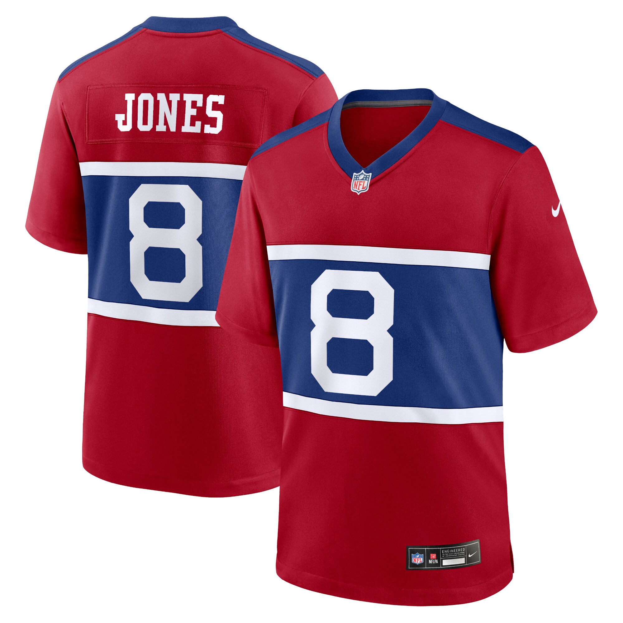 New York Giants mens nike daniel jones century red new york giants alternate player game jersey | Giants Shop