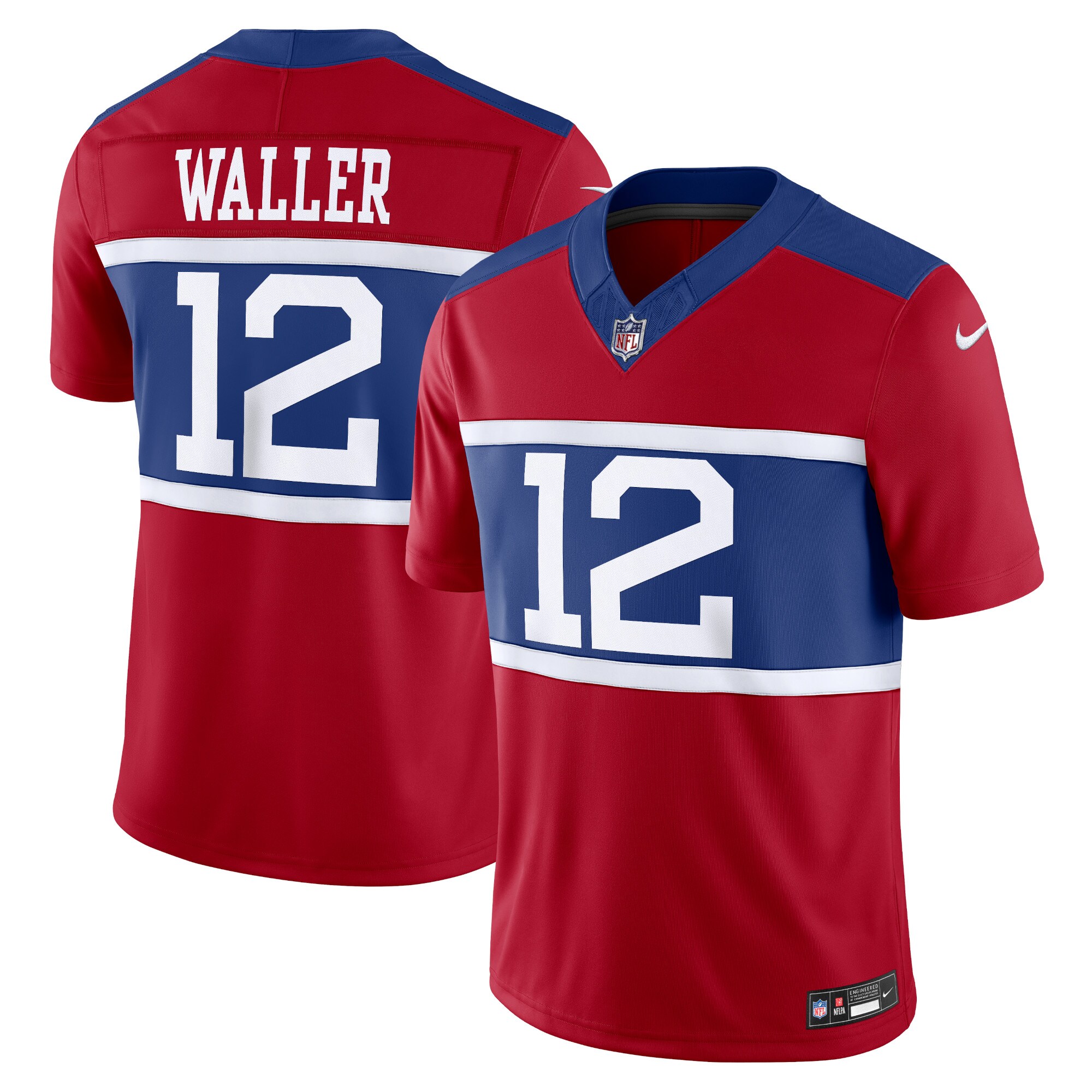 New York Giants mens nike darren waller century red new york giants alternate vapor f.u.s.e. retired player limited jersey | Giants Shop