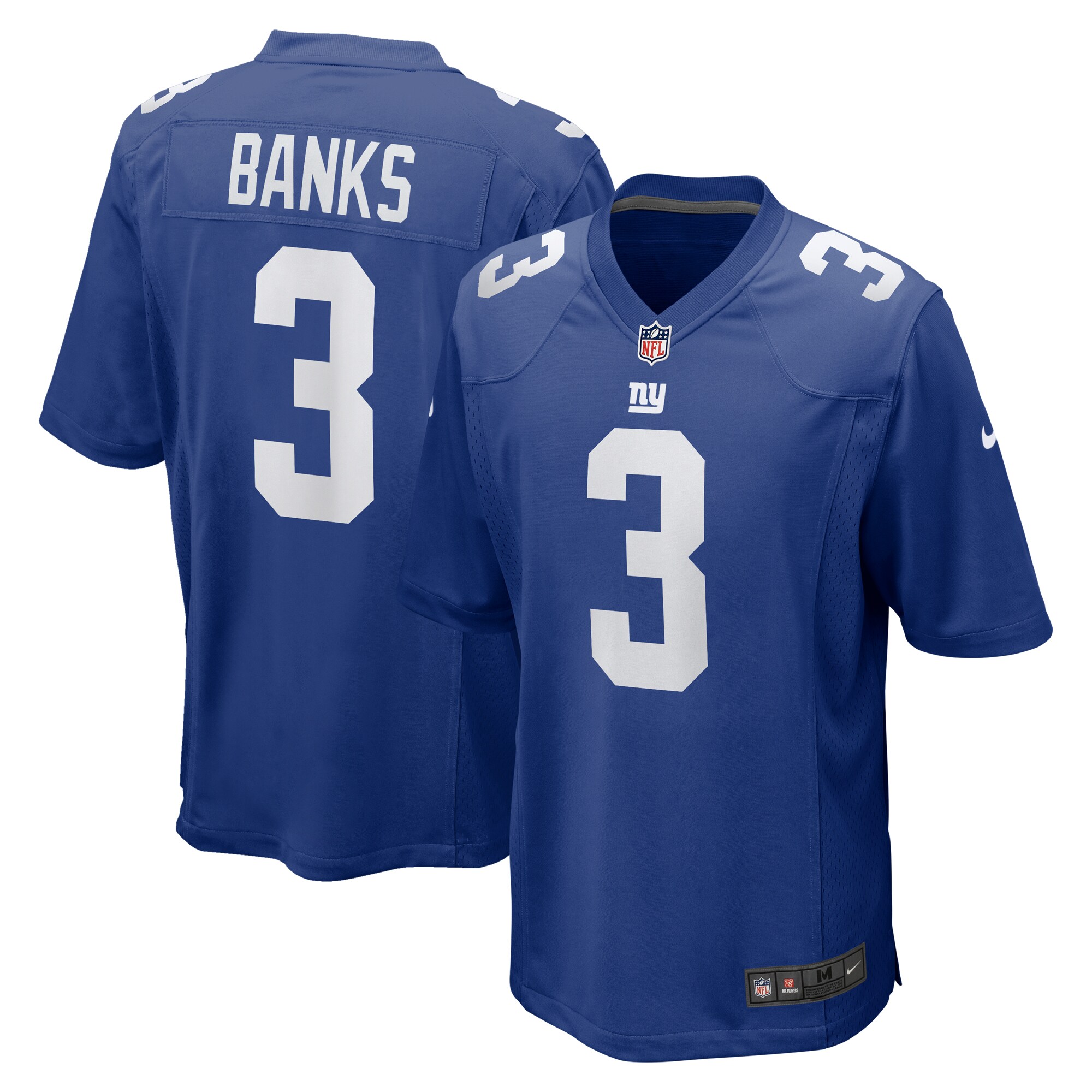 New York Giants mens nike deonte banks royal new york giants game jersey | Giants Shop