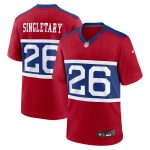 New York Giants mens nike devin singletary century red new york giants alternate player game jersey | Giants Shop