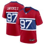 New York Giants mens nike dexter lawrence ii century red new york giants alternate player game jersey | Giants Shop