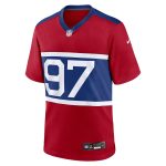 New York Giants mens nike dexter lawrence ii century red new york giants alternate player game jersey | Giants Shop