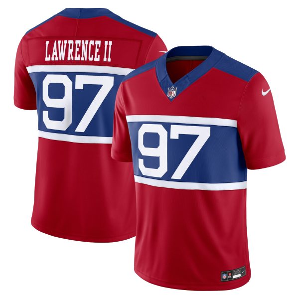 New York Giants mens nike dexter lawrence ii century red new york giants alternate vapor f.u.s.e. limited jersey | Giants Shop