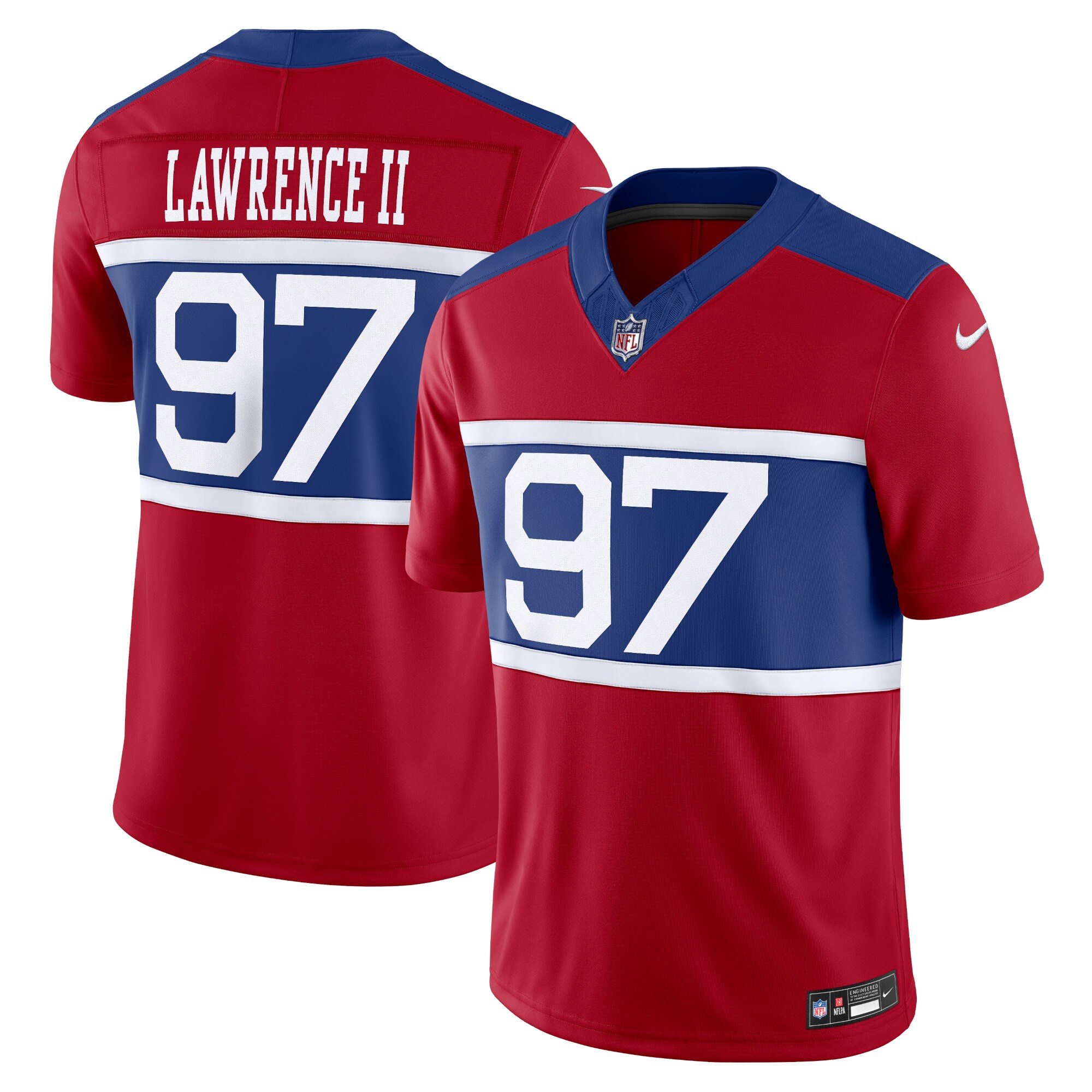 New York Giants mens nike dexter lawrence ii century red new york giants alternate vapor f.u.s.e. limited jersey | Giants Shop