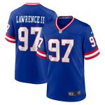 New York Giants mens nike dexter lawrence ii royal new york giants classic game player jersey | Giants Shop