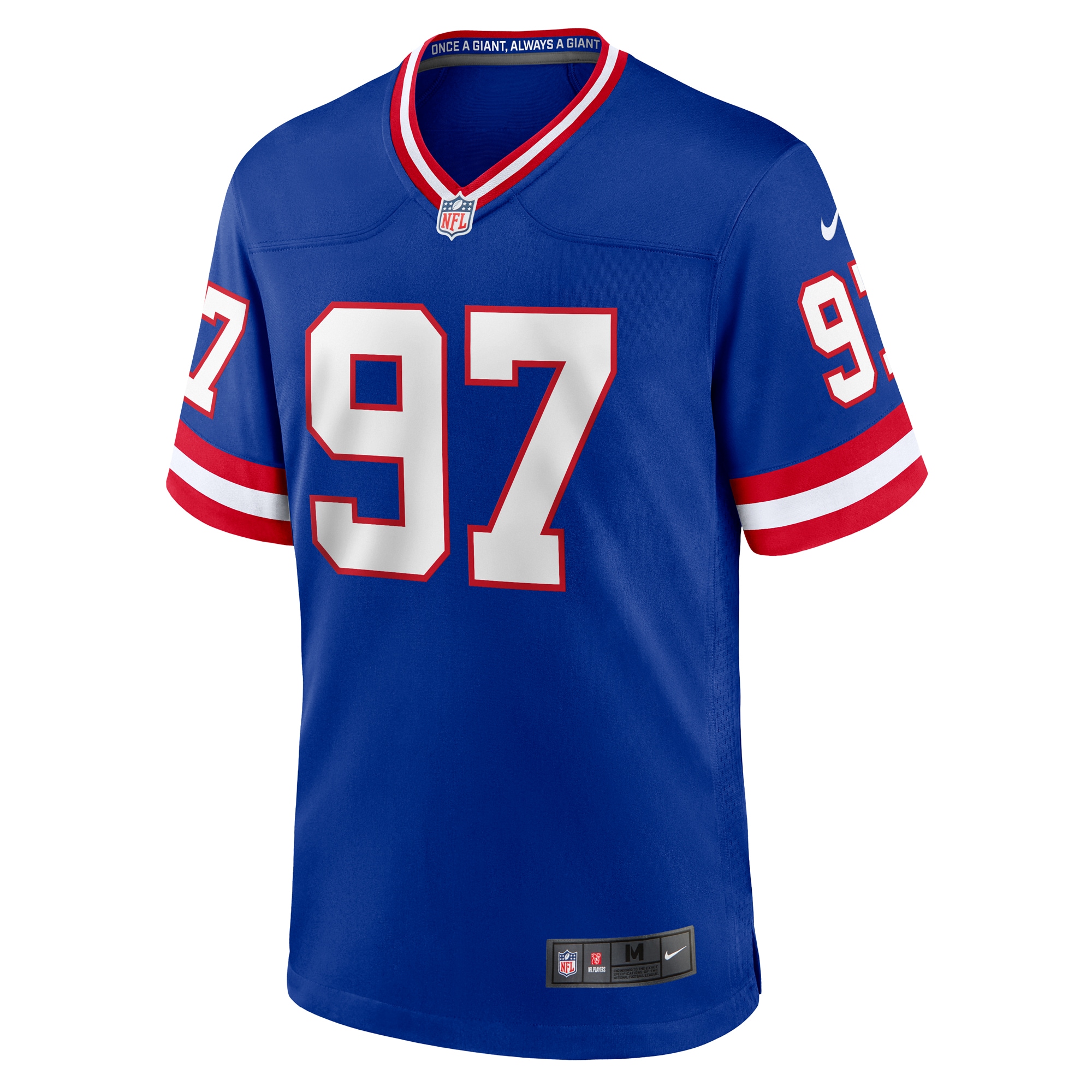 New York Giants mens nike dexter lawrence ii royal new york giants classic game player jersey | Giants Shop