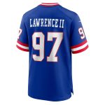 New York Giants mens nike dexter lawrence ii royal new york giants classic game player jersey | Giants Shop