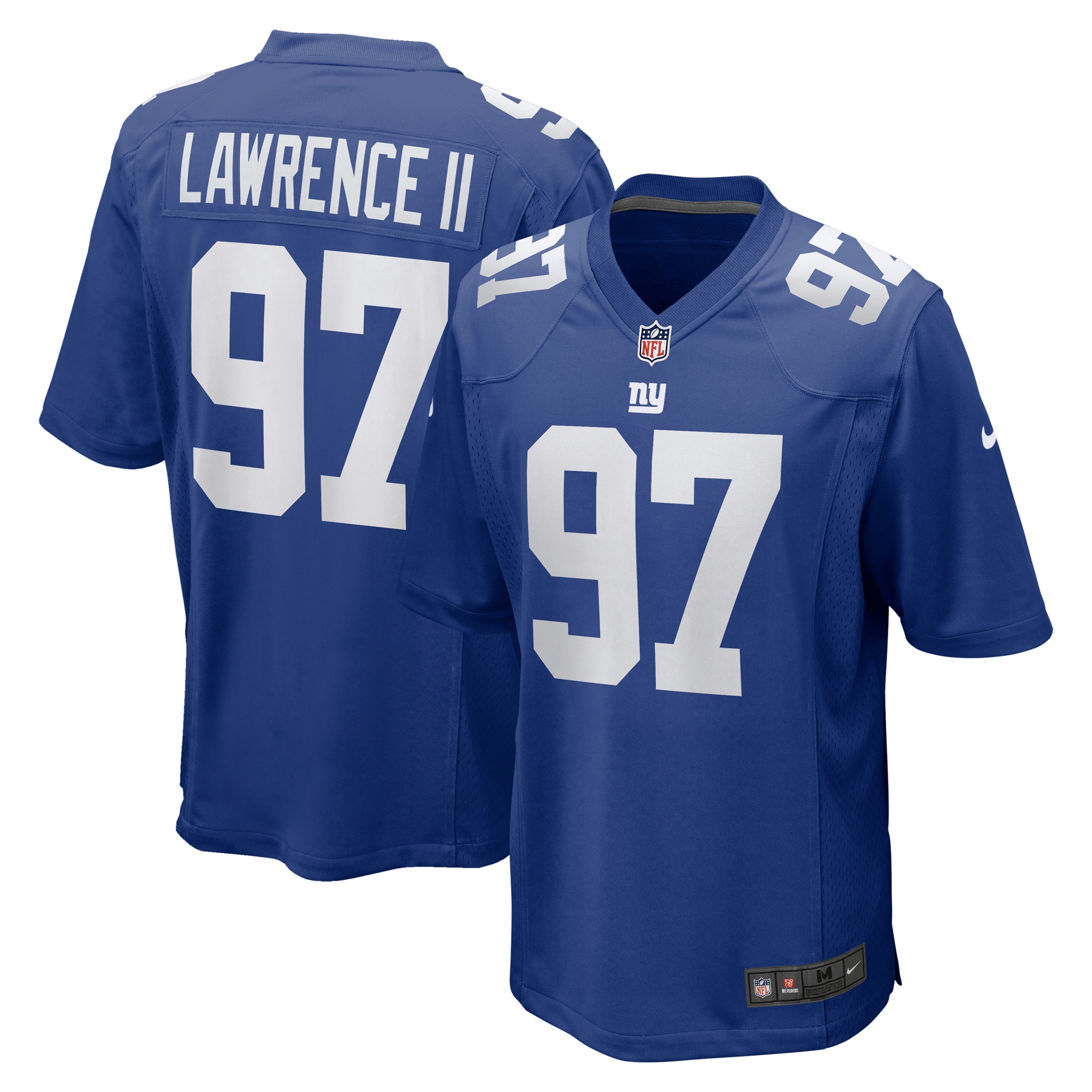 New York Giants mens nike dexter lawrence ii royal new york giants team game player jersey | Giants Shop