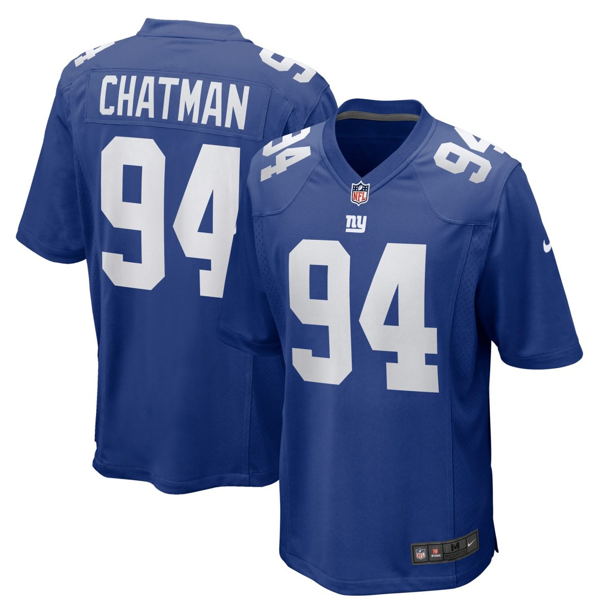 New York Giants mens nike elijah chatman royal new york giants team game jersey | Giants Shop