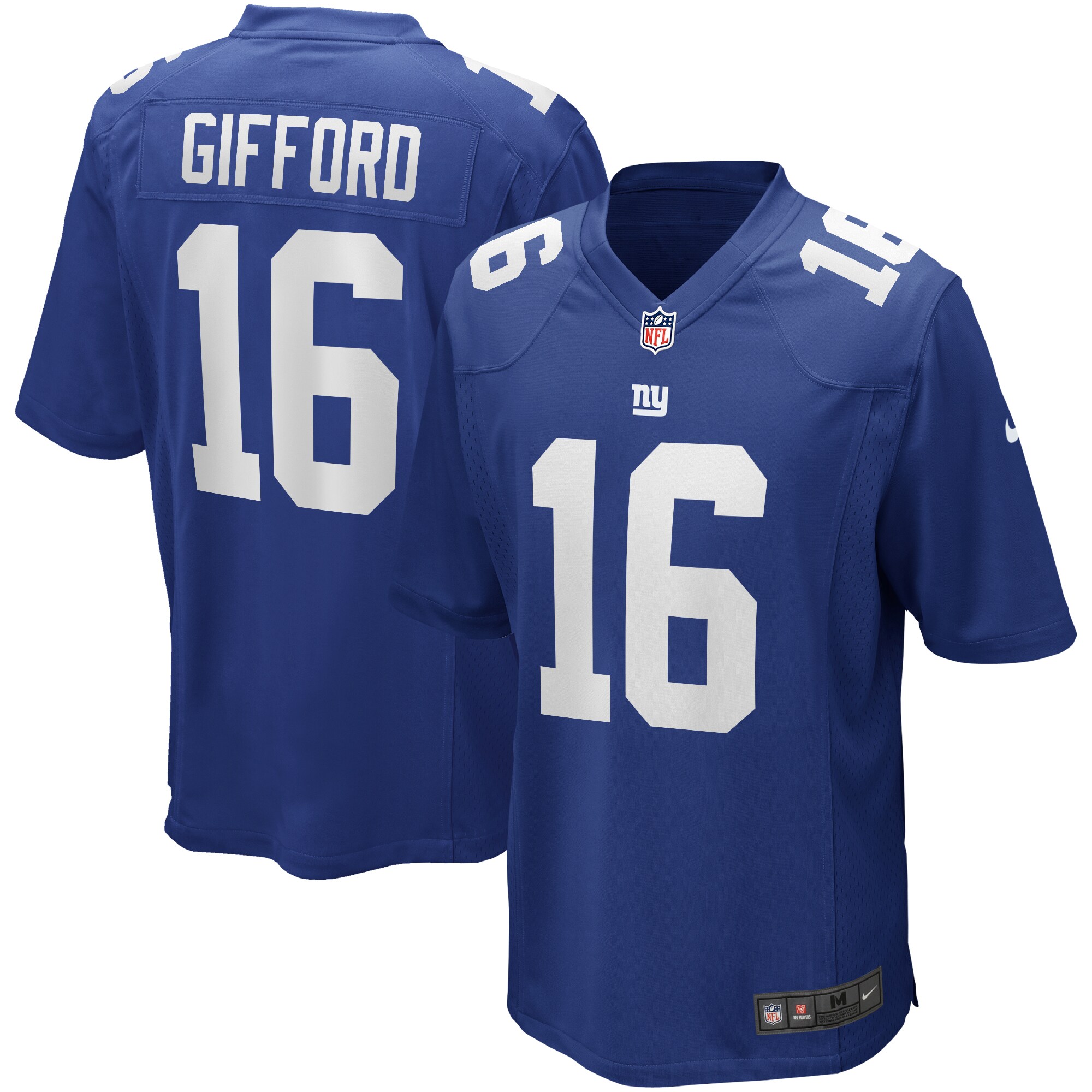 New York Giants mens nike frank gifford royal new york giants game retired player jersey | Giants Shop