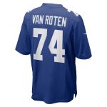 New York Giants mens nike greg van roten royal new york giants team game jersey | Giants Shop