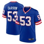 New York Giants mens nike harry carson royal new york giants classic retired player game jersey | Giants Shop