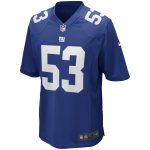 New York Giants mens nike harry carson royal new york giants game retired player jersey | Giants Shop