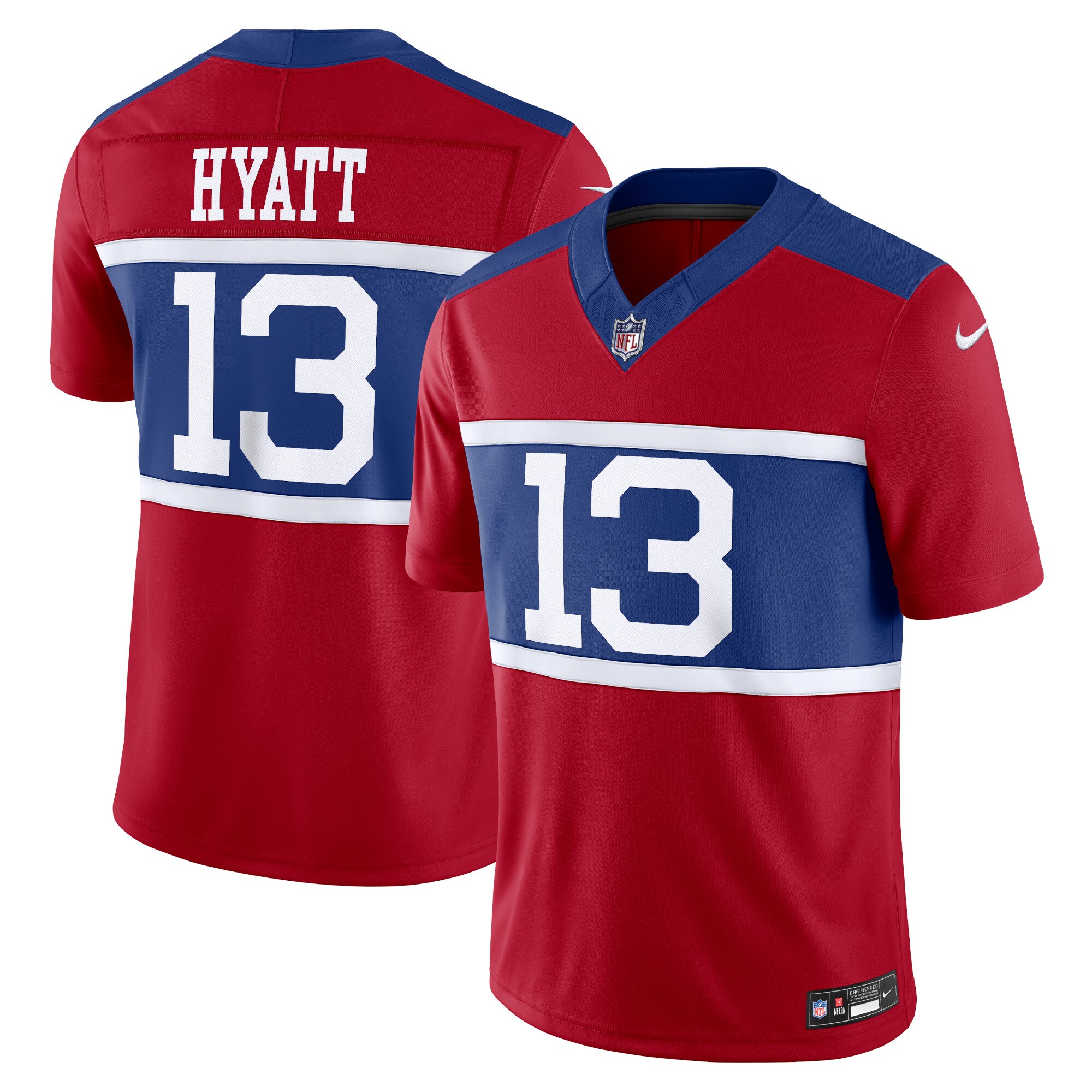 New York Giants mens nike jalin hyatt century red new york giants alternate vapor f.u.s.e. limited jersey | Giants Shop