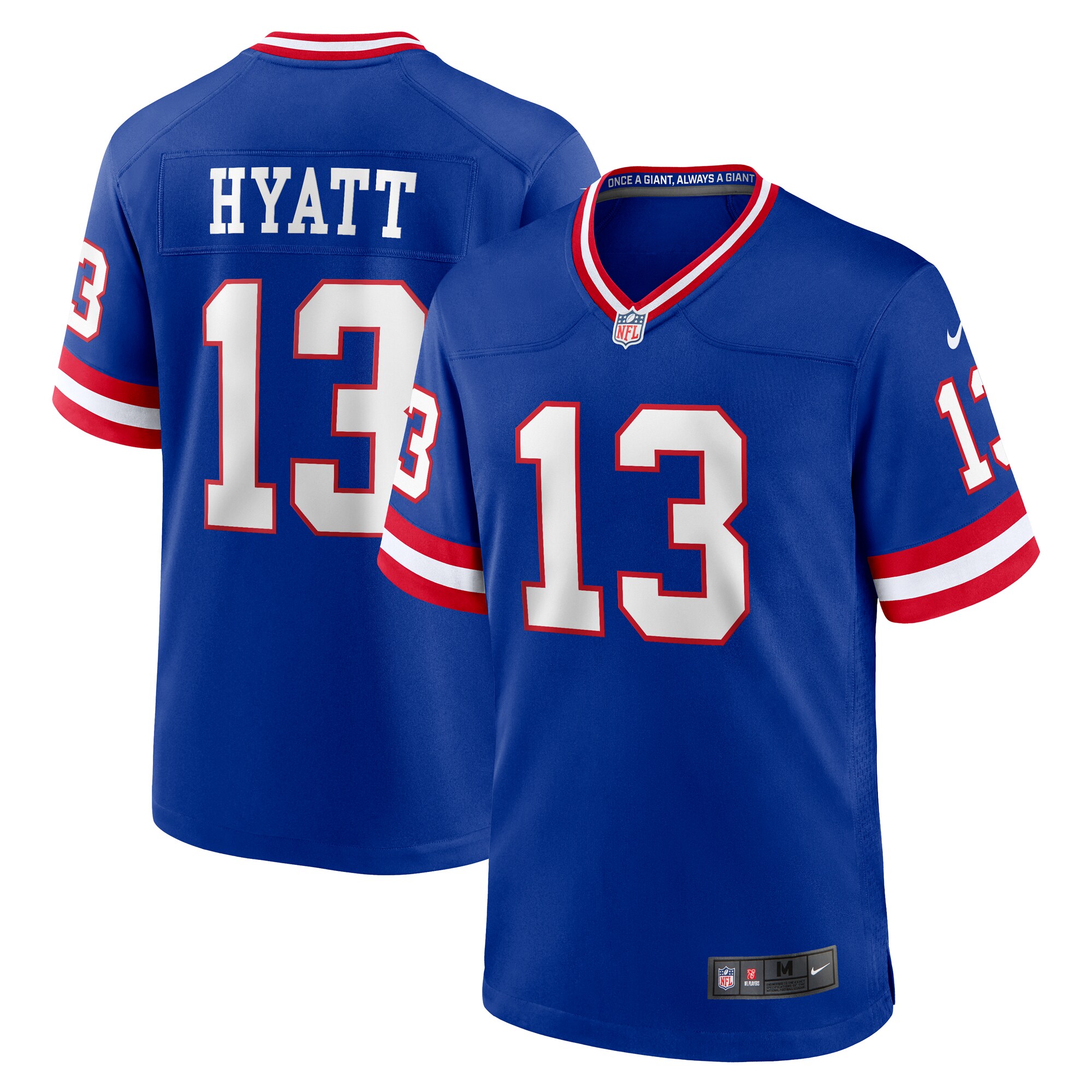 New York Giants mens nike jalin hyatt royal new york giants team game jersey 200676808 | Giants Shop