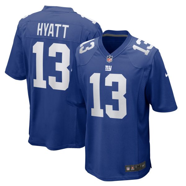 New York Giants mens nike jalin hyatt royal new york giants team game jersey | Giants Shop