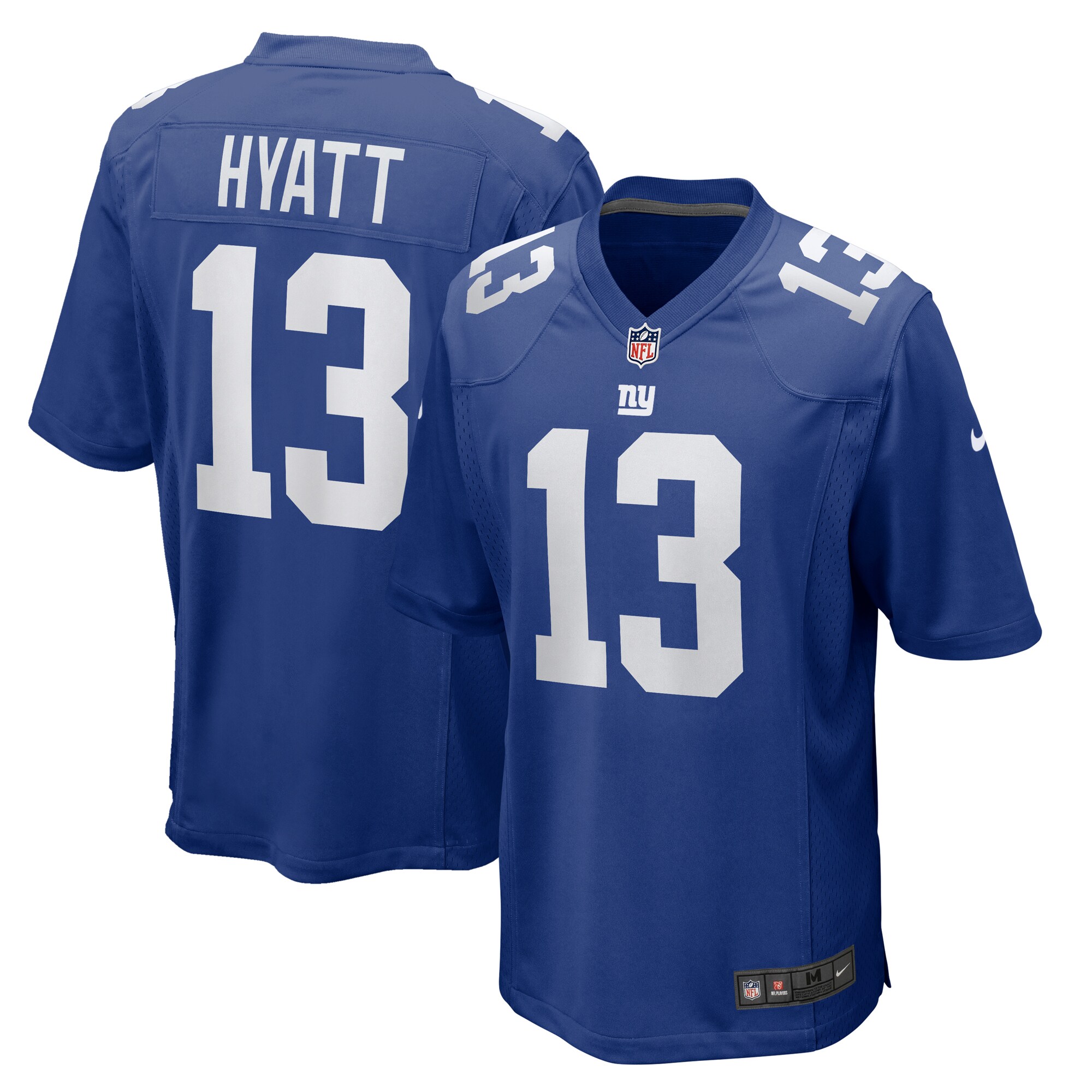 New York Giants mens nike jalin hyatt royal new york giants team game jersey | Giants Shop