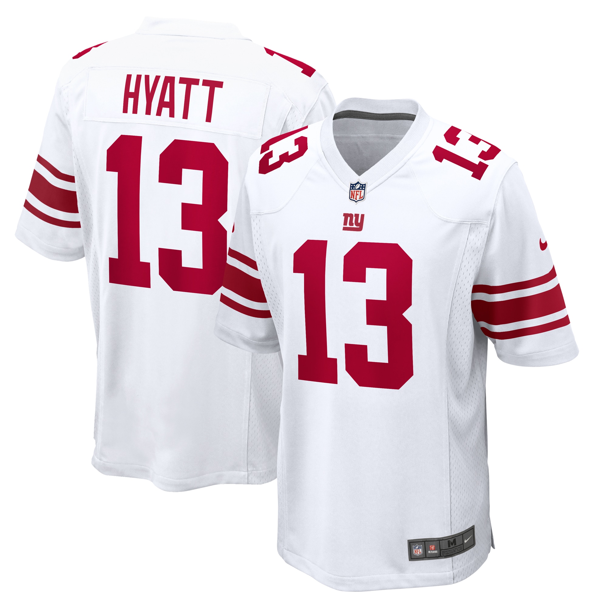 New York Giants mens nike jalin hyatt white new york giants game jersey | Giants Shop