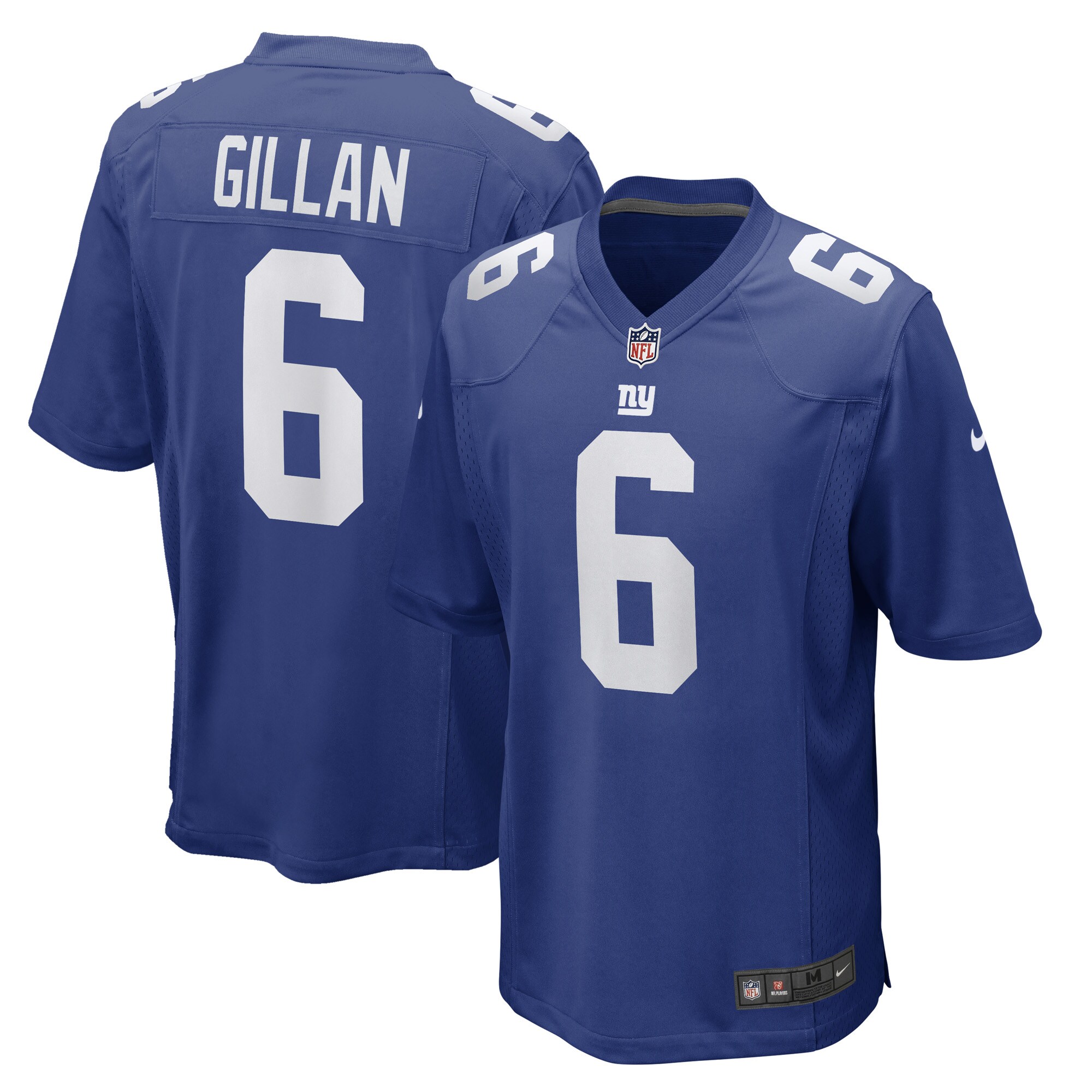 New York Giants mens nike jamie gillan royal new york giants game player jersey | Giants Shop