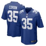 New York Giants mens nike jashaun corbin royal new york giants team game jersey | Giants Shop