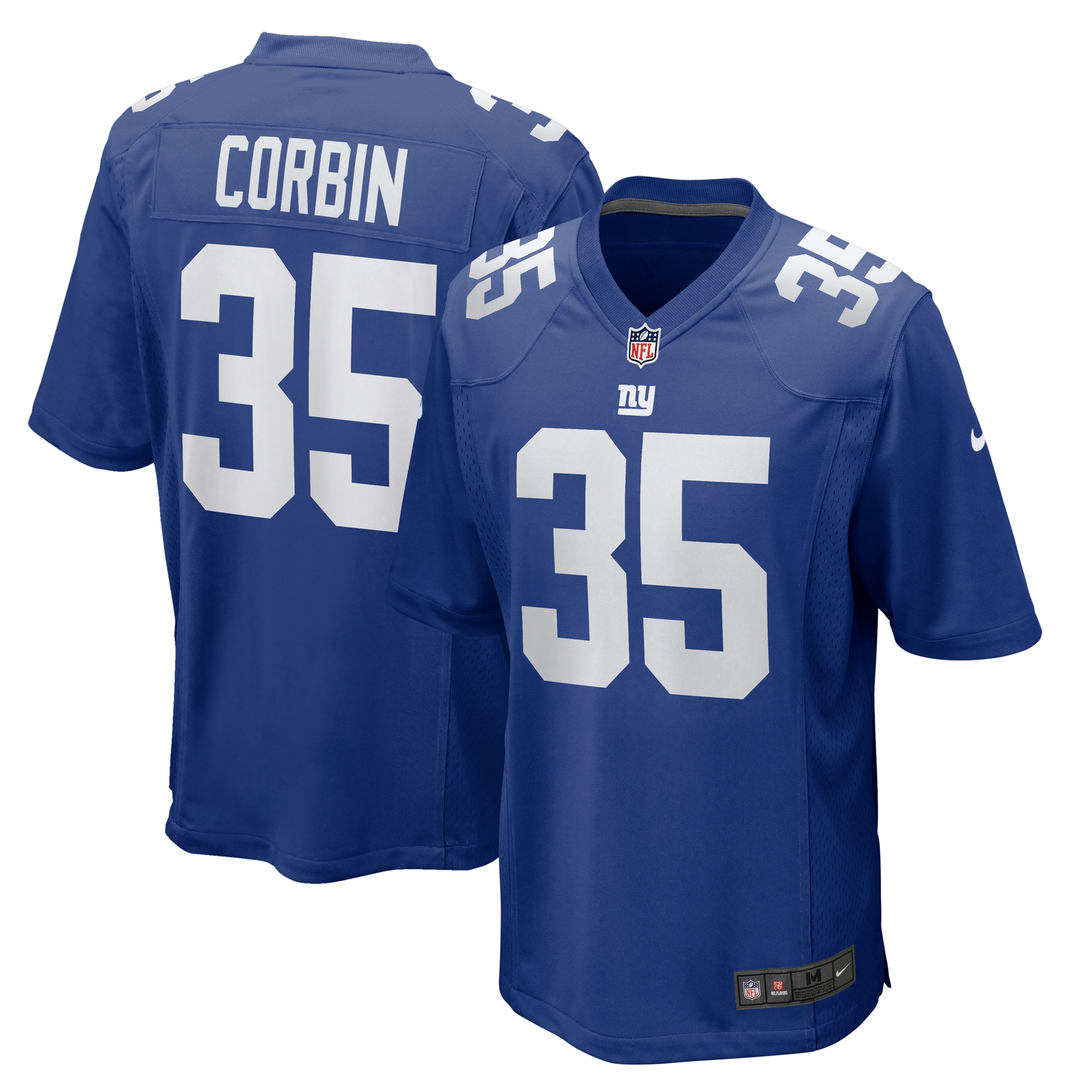 New York Giants mens nike jashaun corbin royal new york giants team game jersey | Giants Shop