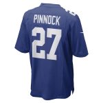 New York Giants mens nike jason pinnock royal new york giants game player jersey | Giants Shop