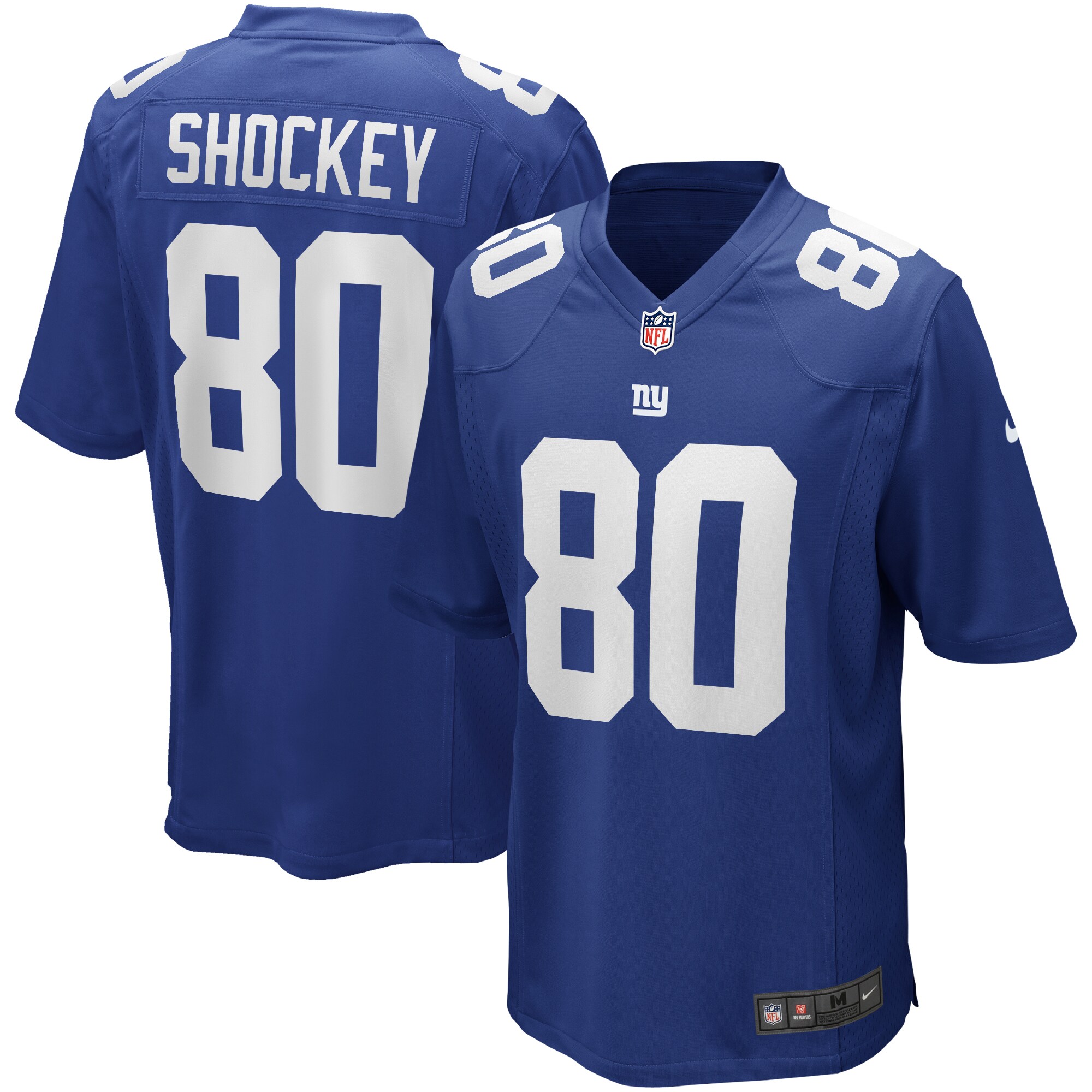 New York Giants mens nike jeremy shockey royal new york giants game retired player jersey | Giants Shop