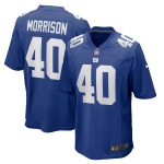 New York Giants mens nike joe morrison royal new york giants retired player jersey | Giants Shop