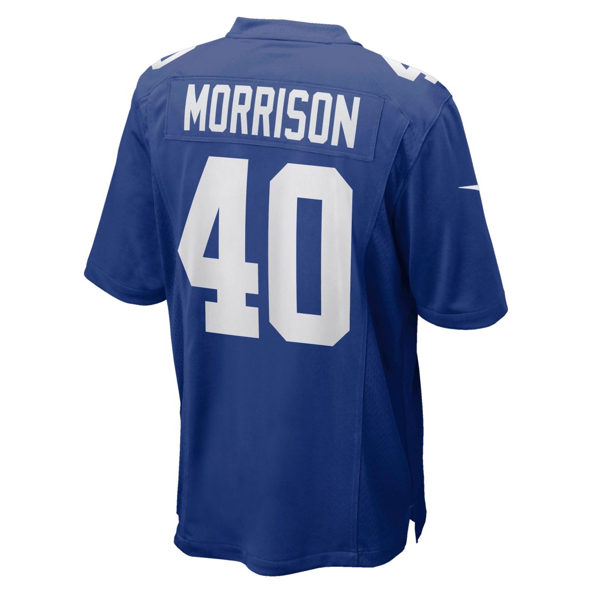 New York Giants mens nike joe morrison royal new york giants retired player jersey | Giants Shop