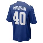 New York Giants mens nike joe morrison royal new york giants retired player jersey | Giants Shop
