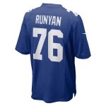 New York Giants mens nike jon runyan royal new york giants team game jersey | Giants Shop
