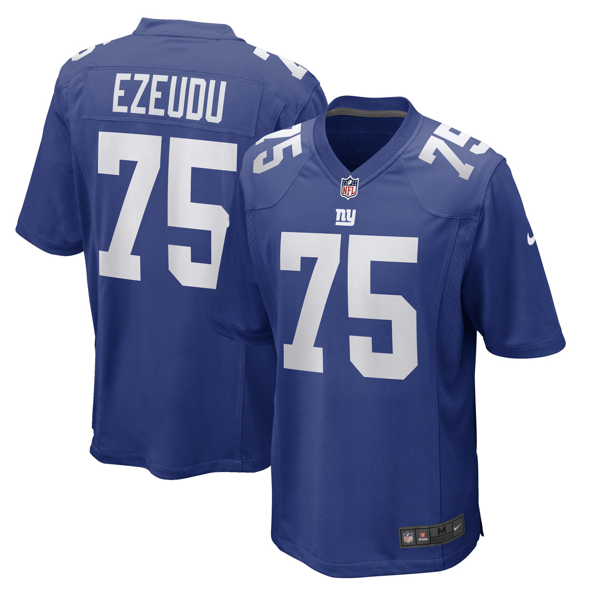 New York Giants mens nike joshua ezeudu royal new york giants game player jersey | Giants Shop