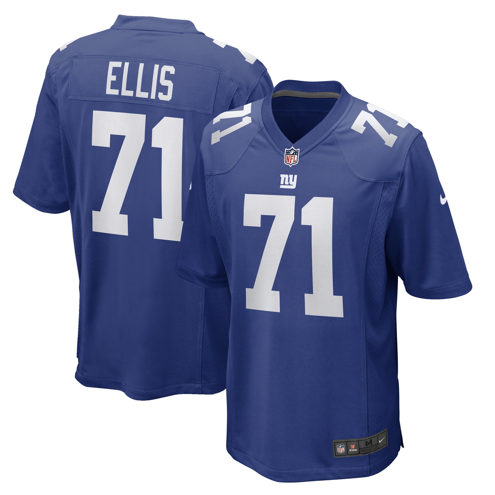 New York Giants mens nike justin ellis royal new york giants game player jersey | Giants Shop