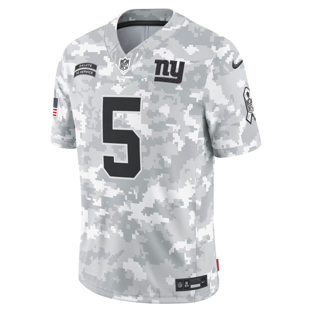 New York Giants mens nike kayvon thibodeaux arctic camo new york giants 2024 salute to service limited jersey | Giants Shop